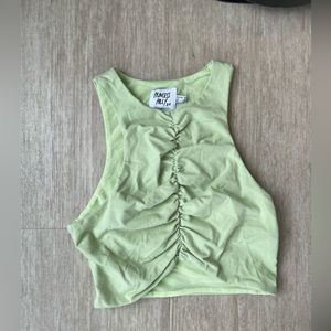 PRINCESS POLLY LIME GREEN CROP TANK